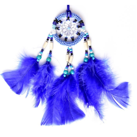 Blue Car Dream Catcher Leilo with Star Pattern - 1