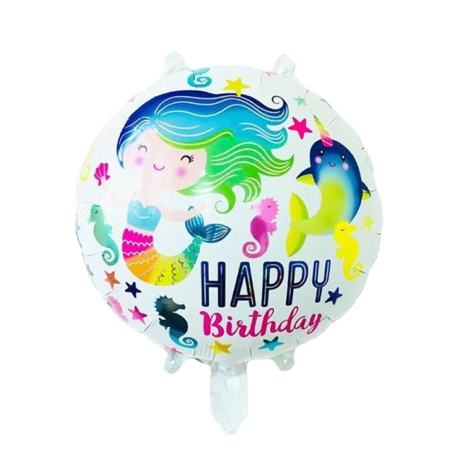 birthday balloon with mermaid