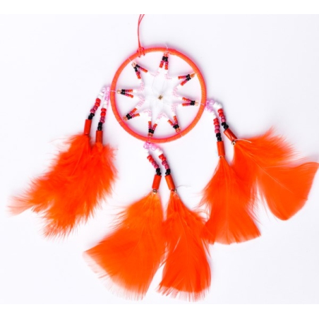 Orange Car Dream Catcher Naranja with Star Pattern - 1