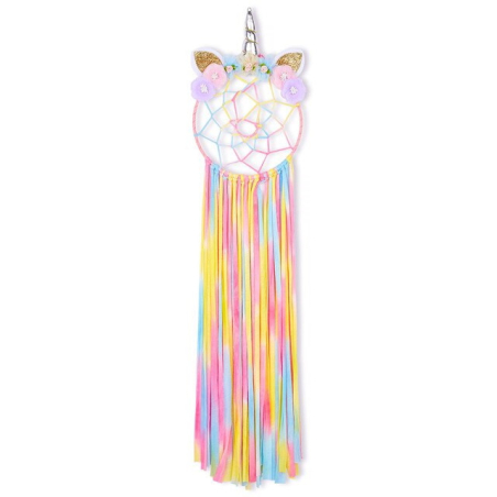 Colorful Girl Unicorn Dreamcatcher Sofia