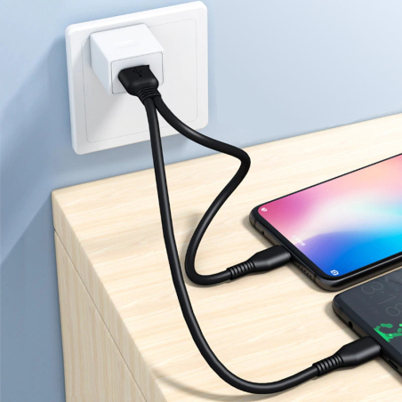 Câble de chargement USB double Y avec 2 ports USB C