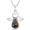 tiger eye guardian angel pendant