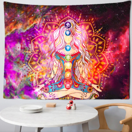 Panno da parete spirituale indiano Chakra