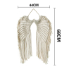 Beautiful macrame angel wings Adora with heart