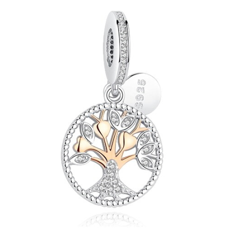 Pendentif breloque arbre de vie en argent 925