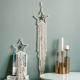 Light Brown Star Macrame...