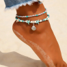 2in1 Boho anklet Lidina with stars