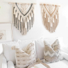 Hand-knotted macrame tapestry Aida