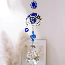 Blue Suncatcher Noelia with Turkish Eye