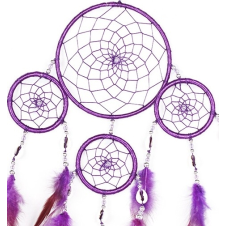 Purple Dreamcatcher Valeria with 4 Rings - 2