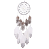 Silver Dream Catcher Silver Star with Guinea Fowl Feathers