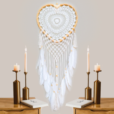 XXL Macrame Heart Dream Catcher Bellezza