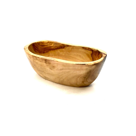 Small tapas bowl made of untreated olive wood