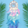 Colorful craft-colored children's dream catcher Ronja with LED