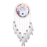 Large white dream catcher Lupo with wolf picture