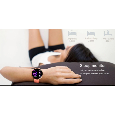 Pinker Damen Fitness Tracker V12  - 6