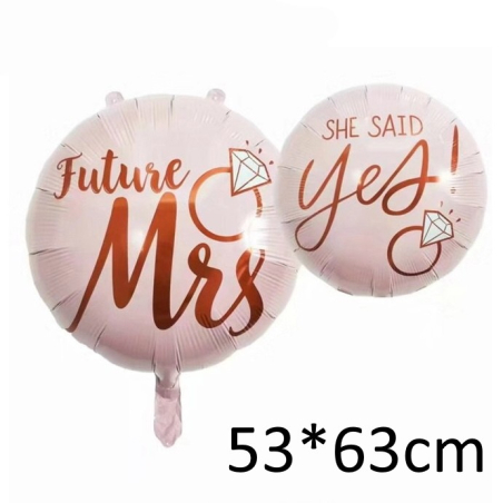 Gros ballon de mariage rose - 2